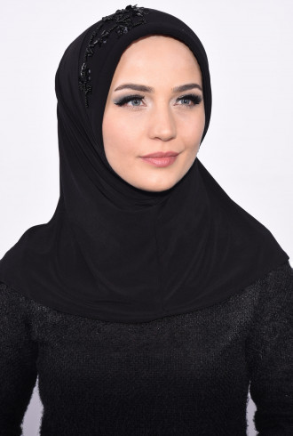 Pratik Pullu Hijab Siyah Pratik Pullu Hijab Siyah