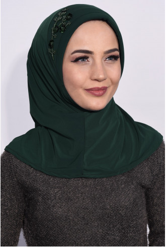 Pratik Pullu Hijab Zümrüt Yeşili Pratik Pullu Hijab Zümrüt Yeşili