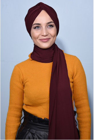 Şallı Düğüm Bone Bordo Şallı Düğüm Bone Bordo