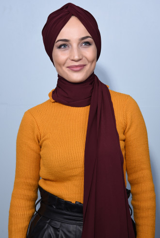 Şallı Düğüm Bone Bordo