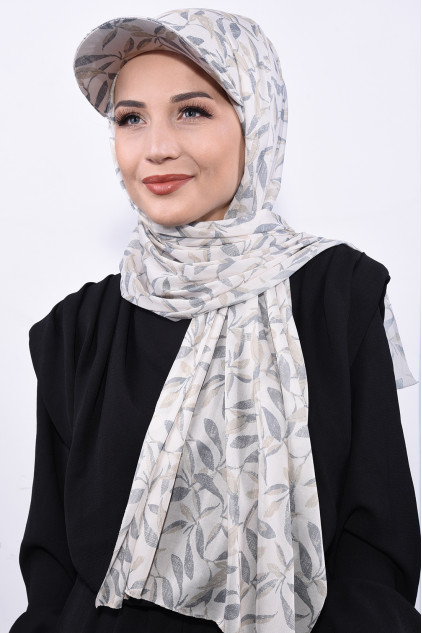 Şapkalı Desenli Şal Daldesen Şapkalı Desenli Şal Daldesen