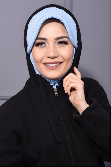 Spor Şapka Scarf Bebe Mavisi