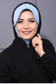 Spor Şapka Scarf Bebe Mavisi