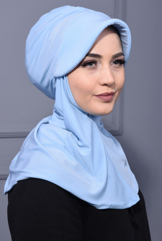 Spor Şapka Scarf Bebe Mavisi Spor Şapka Scarf Bebe Mavisi