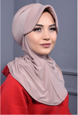 Spor Şapka Scarf Bej