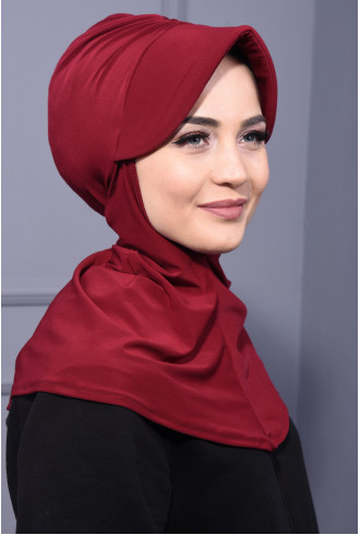 Spor Şapka Scarf Bordo Spor Şapka Scarf Bordo