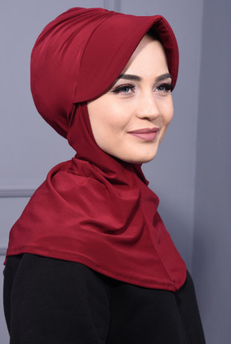 Spor Şapka Scarf Bordo Spor Şapka Scarf Bordo