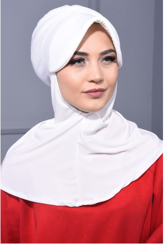 Spor Şapka Scarf Ekru Spor Şapka Scarf Ekru