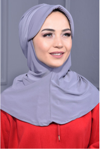 Spor Şapka Scarf Gri Spor Şapka Scarf Gri