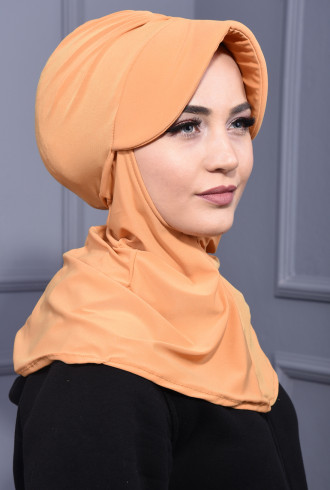 Spor Şapka Scarf Hardal Sarısı Spor Şapka Scarf Hardal Sarısı