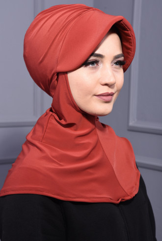 Spor Şapka Scarf Kiremit Spor Şapka Scarf Kiremit