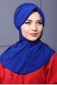 Spor Şapka Scarf Saks Mavisi