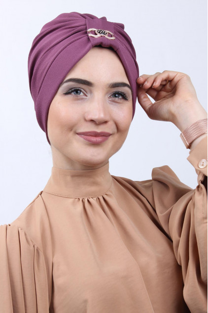 Tokalı Çift Taraflı Bone Koyu Gül Kurusu Tokalı Çift Taraflı Bone Koyu Gül Kurusu