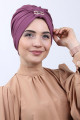 Tokalı Çift Taraflı Bone Koyu Gül Kurusu Tokalı Çift Taraflı Bone Koyu Gül Kurusu