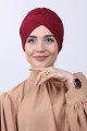 Tokalı Bordo Çift Taraflı Bone Tokalı Bordo Çift Taraflı Bone