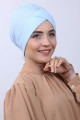 Tokalı Çift Taraflı Bone Bebe Mavisi Tokalı Çift Taraflı Bone Bebe Mavisi