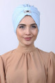 Tokalı Çift Taraflı Bone Bebe Mavisi Tokalı Çift Taraflı Bone Bebe Mavisi