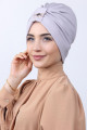 Tokalı Çift Taraflı Bone Gri Gümüş Tokalı Çift Taraflı Bone Gri Gümüş