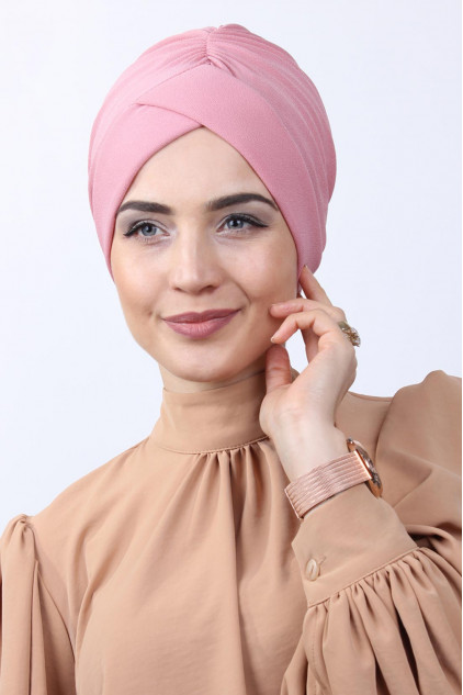 Tokalı Çift Taraflı Bone Pudra Pembesi Tokalı Çift Taraflı Bone Pudra Pembesi