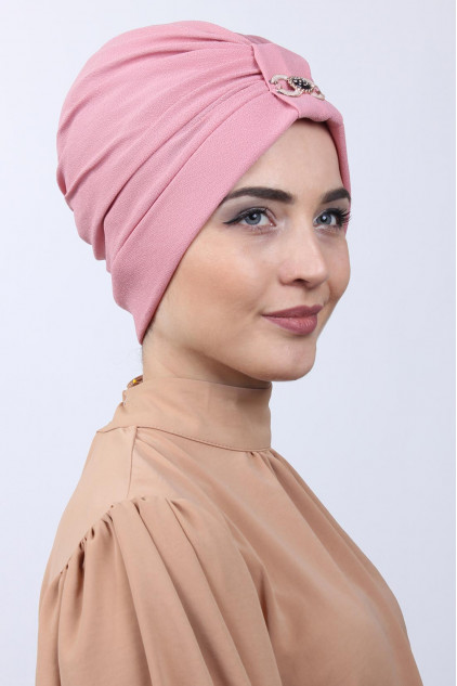 Tokalı Çift Taraflı Bone Pudra Pembesi Tokalı Çift Taraflı Bone Pudra Pembesi