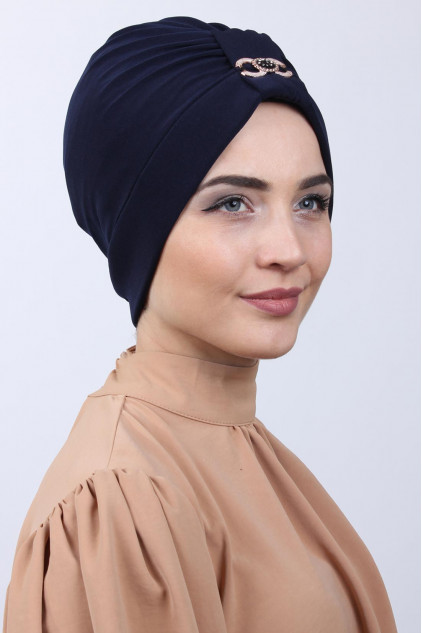 Tokalı Çift Taraflı Bone Lacivert Tokalı Çift Taraflı Bone Lacivert