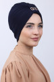 Tokalı Çift Taraflı Bone Lacivert Tokalı Çift Taraflı Bone Lacivert