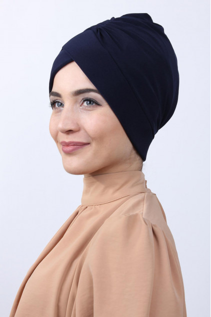 Tokalı Çift Taraflı Bone Lacivert Tokalı Çift Taraflı Bone Lacivert