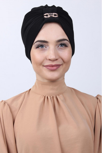 Tokalı Çift Taraflı Bone Siyah Tokalı Çift Taraflı Bone Siyah