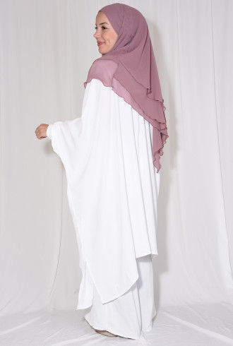 Tunik Pantolon 2'li Takım Beyaz Tunik Pantolon 2'li Takım Beyaz