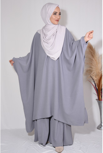 Tunik Pantolon 2'li Takım Gri Tunik Pantolon 2'li Takım Gri
