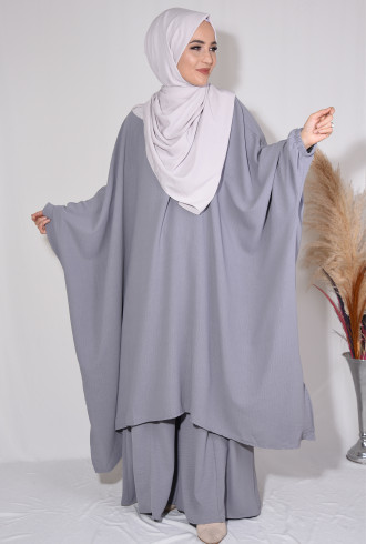 Tunik Pantolon 2'li Takım Gri Tunik Pantolon 2'li Takım Gri